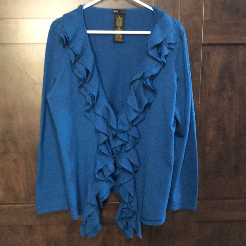 XL Blue Sweater Cadigan
